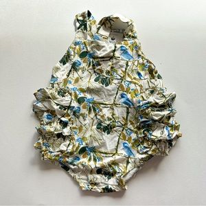 NWT Kate Quinn side ruffle bubble blue chickadee side 18-24